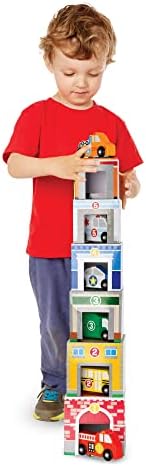 Garaj Melissa and Doug cu Chei și Vehicule de Salvare, Jucării și Trenulețe de Lemn, 3+ Ani - imagine 2