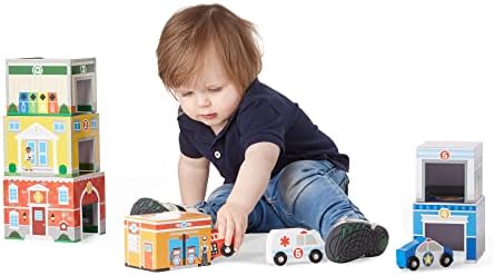 Garaj Melissa and Doug cu Chei și Vehicule de Salvare, Jucării și Trenulețe de Lemn, 3+ Ani - imagine 6