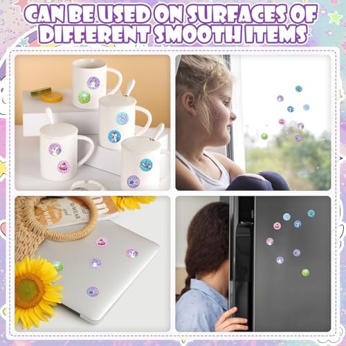 Carte de autocolante cu unicorn LETTERASHQP - Autocolante Unicorn, Ștampile și Cadouri Mici pentru Copii - Jucărie Drăguță Unicorn pentru Copii 3-10 Ani - Cadou de Petrecere. - imagine 5
